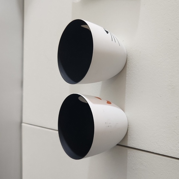 Partylite shadow cat cup and pumpkin tealight cup see pics one has marks - Picture 5 of 6